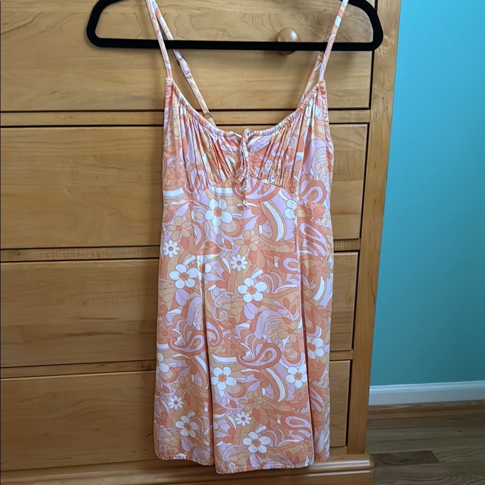 Hollister Orange & Pink Dress